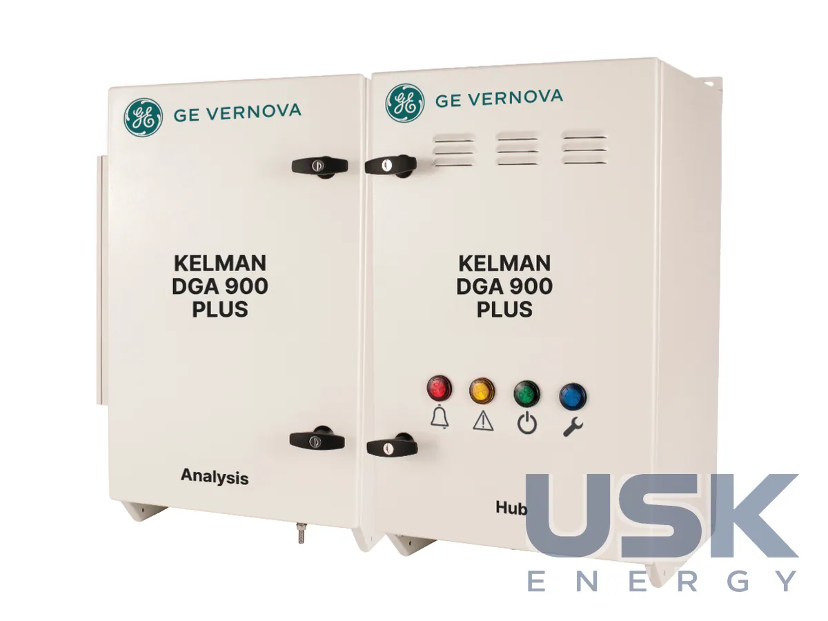 GE Vernova Kelman DGA 900 — онлайн-аналізатор 9 розчинених газів в оливі трансформатора