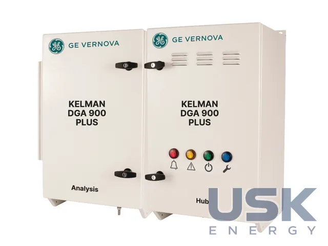 GE Vernova Kelman DGA 900 — онлайн-аналізатор 9 розчинених газів в оливі трансформатора