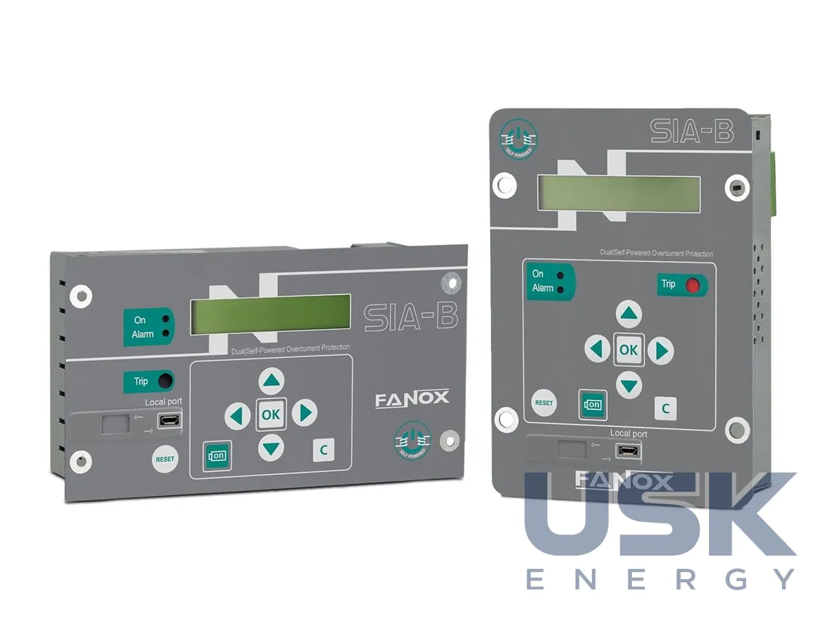 Fanox SIA-B — реле МСЗ і захисту від замикань на землю із саможивленням для КРУ/RMU