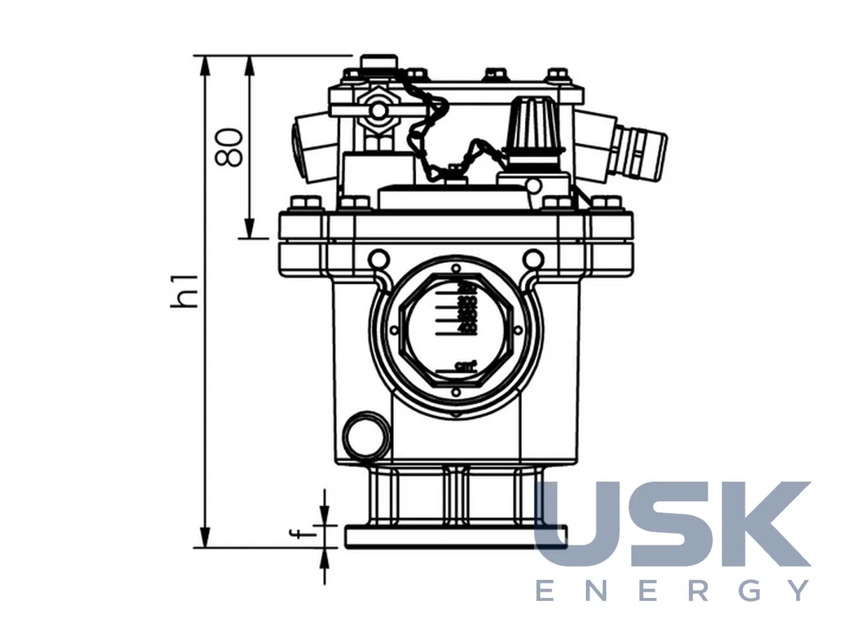 Тип 80 (CF 38) — газове реле для герметичних трансформаторів, з реле тиску