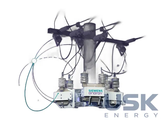 Siemens Energy CAREPOLE — сухий стовповий однофазний трансформатор 25–50 кВА